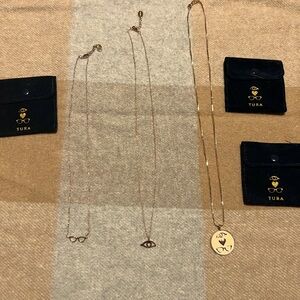 NWT Set of 3 Rose Gold Necklaces